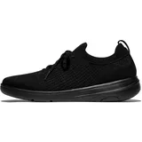 FitFlop Damen Super-q Knit Slip-on Laced Sneakers Sneaker, Schwarz, 38