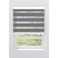 MY HOME Doppelrollo Greta 60 x 175 cm grau