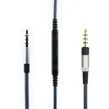 kabel für Denon AH-MM400, AH-MM300, AH-MM200 Kopfhörer, Lautstärkeregler und Mikrofon, kompatibel mit iPhone, iPod, iPad, Apple Geräten