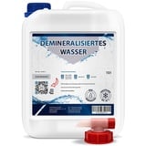 Furth Chemie 10l destilliertes Wasser mit Auslaufhahn | demineralisiertes Wasser (VE Wasser): Für Bügeleisen, Aquarium, Reinigung, Kosmetik, Seifenherstellung, Autokühler und Luftbefeuchter