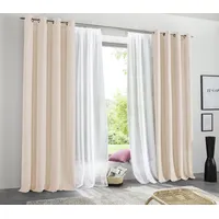 MY HOME Vorhang MY HOME "Raja" Gr. 2, beige