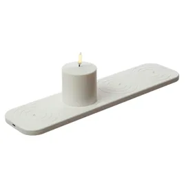 uYuni LED Kerze Uyuni 6,8 cm weiß