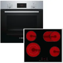 bosch / pkm Herdset Backofen Teleskopauszug + PKM Glaskeramikkochfeld