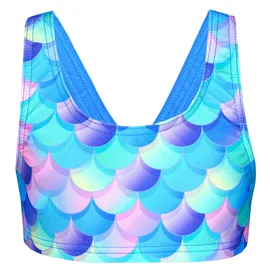 Aquarti Bustier-Bikini Meerjungfrau Violett/Blau/Rosa 140