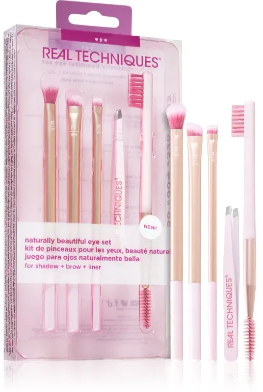 Real Techniques Naturally Beautiful Set für Augen und Augenbrauen 5 St.