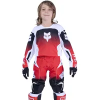 Fox 180 Shield Motocross Jersey, schwarz-weiss-rot, Größe XL