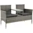 133 x 63 x 84 cm grau meliert inkl. Tisch