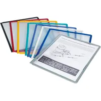 Durable Sichttafeln DIN A4 schwarz, Packung a 5 Stück