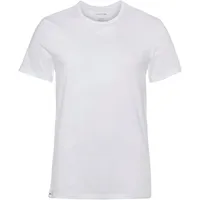 Lacoste T-Shirt (3er-Pack) Atmungsaktives Baumwollmaterial für angenehmes Hautgefühl weiß XL