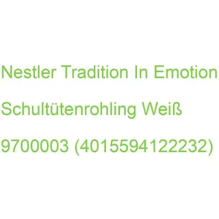 nestler tradition in emotion Schultütenrohling 70,0 cm weiß