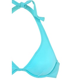 Chiemsee Bügel-Bikini, mit silbernem Zierring, blau