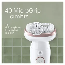 Braun Silk-épil 9 40 Pinzette Gold/Weiß