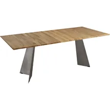 K+W Komfort & Wohnen »5252« Wildeiche natur oder bianco, Untergestell in Metall, 3 Breiten wählbar braun