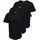 Only & Sons ONSMATT LONGY SS TEE 3-PACK schwarz M