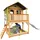 Axi Marc Spielhaus Braun - Grün mit Weißer Rutsche 212 x 432 x 293 cm