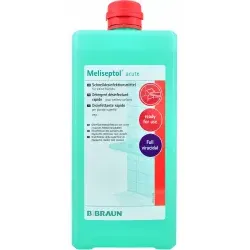 B. Braun Flächendesinfektionsmittel Meliseptol® acute, parfümfrei 180244 , 1 Liter - Flasche
