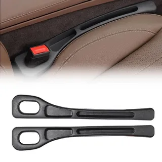 yishao 2 Pcs Autositz Lückenfüller für Mercedes-Benz C-Class W202 W203 W204 W205 W206, Füllt Den Spalt Zwischen Sitz Konsole Verhinderung des Herunterfallens von Gegenständen,Bla-ck