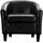 Hti-Living Clubsessel Cadogan Kunstleder Schwarz