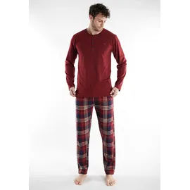 Tom Tailor Pyjama Rhodos in rot-mittel-Karo | Gr.: XXL