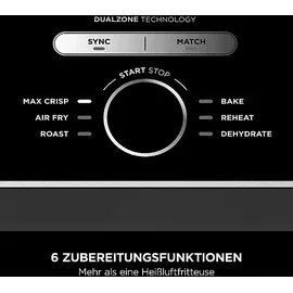 Ninja Foodi MAX Dual Zone AF400EU 9,5 l schwarz
