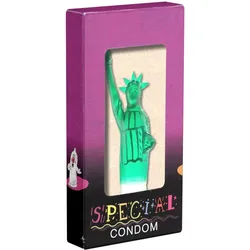 Scherzkondom Freiheitsstatue XL handbemalt, kreativ New York (1 Stück) 1 St