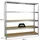 Proregal Schwerlastregal Stahl 180 x 180 x 45 cm silber