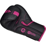 RDX Sports RDX F6 KARA Boxhandschuhe, Matt Schwarz-Pink, 8 oz