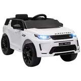 aiyaplay Kinder Elektroauto 12V Kinderauto mit 2,4G Fernbedienung, Musik, Hupe, Elektrofahrzeug mit LED-Lichtern, USB/MP3-Anschluss, 3-5 km/h, für Kinder 3-6 Jahre, Weiß