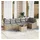 vidaXL Garten Essgruppe 7-tlg. Beige/Hellgrau