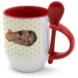 Mr. & Mrs. Panda Tasse Meerhörnchen – Weiß – Geschenk, Kaffeebecher, Tasse mit Spruch, Unico, Keramik weiß