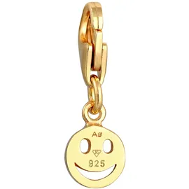 Nenalina Charm Smiling Anhänger gold 925