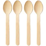 Wisefood Einweglöffel 16,5 cm 100 St. Beige