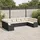 vidaXL Garten-Lounge-Set 10-tlg. schwarz