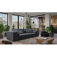 s-style möbel Big-Sofa Cork mit Schlaffunktion und Boxspringfederung, Lounge Sofa grau