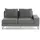 SonnenPartner Unique Eckmodul 2-Sitzer Loungesofa anthrazit