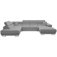 Mirjan24 Wohnlandschaft Torezio Bis Cord, mit Bettkasten und Schlaffunktion, Einstellbare Kopfstützen, 346x203x70-90 cm, Wohnzimmer, Sofas ... Couches, Wohnlandschaften, Wohnlandschaften in U-Form