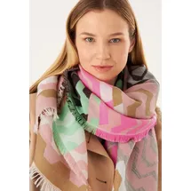 Codello Modeschal, (1-St), mit gewebtem Grafik-Muster rosa