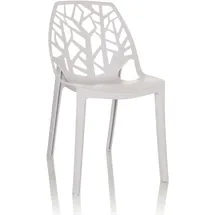 HJH Office Gartenstühle, ARTIFO TRI Kunststoff Weiß