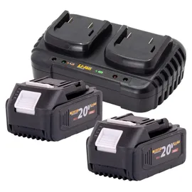 PROCRAFT Akku-Laubbläser VB20 inkl. 2 x 4,0 Ah + Doppelladegerät