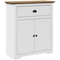 VidaXL Flurschrank BODO Weiß und Braun 80x35x90 cm