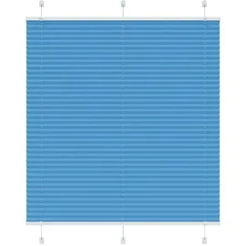 vidaXL Plissee Blau 120 x 100 cm Polyester