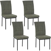 Hti-Living Esszimmerstuhl Matthew Polyester grün 4er Set