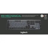 Logitech MX Mechanische kabellose beleuchtete Performance-Tastatur, Lineare Tasten, Hintergrundbeleuchtung, Bluetooth, USB-C, macOS, Windows, Linux... - Grau