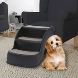 Hundetreppe Mit 3 Stufen Klappbar Schwarz