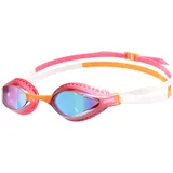 ARENA Unisex Schwimmbrille Racing Gear Goggles Wettkampfbrille Air-Speed Mirror 003151, Farbe:Mehrfarbig, Artikel:-109 Yellow Copper/Light pink/orange