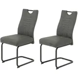 Hela 2er Set Schwingstuhl Jupiter - Vintage Anthrazit