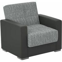 ROLLER Sessel - grau-schwarz - mit Liegefunktion und Staukasten