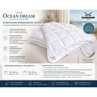 Sansibar Ocean Dream Einziehdecke, Sensofill Soft Faser, Leicht, 155x220 cm