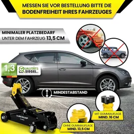 Dunlop Wagenheber Stahl 2t schwarz