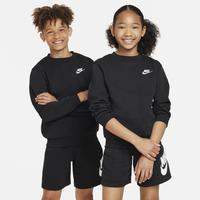 Nike Sportswear Club Fleece Sweatshirt Kinder Black/White M